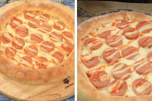 Pizza Xúc Xích: Bí Quyết Vỏ Dày, Thơm Ngon, Béo Ngậy