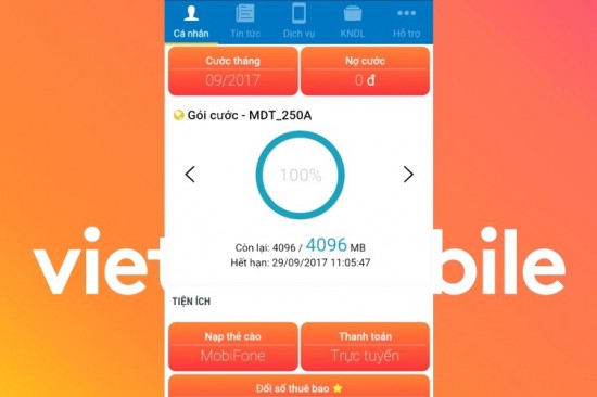 Kiểm tra dung lượng 3G/4G còn lại của các nhà mạng Việt Nam