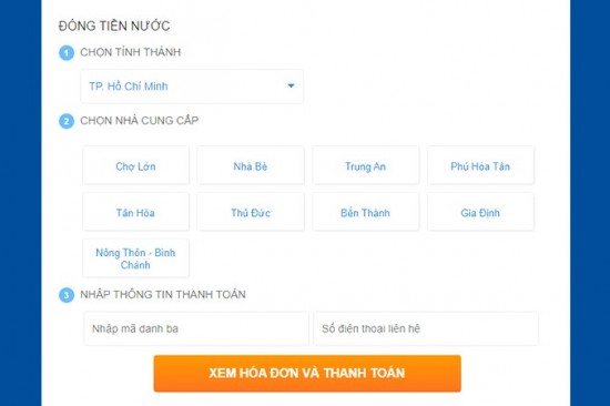 Tra cứu hóa đơn tiền nước dễ dàng, nhanh chóng tại nhà