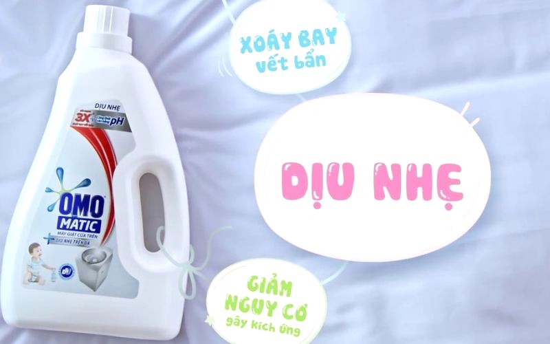 Nước giặt Omo cho máy cửa trên