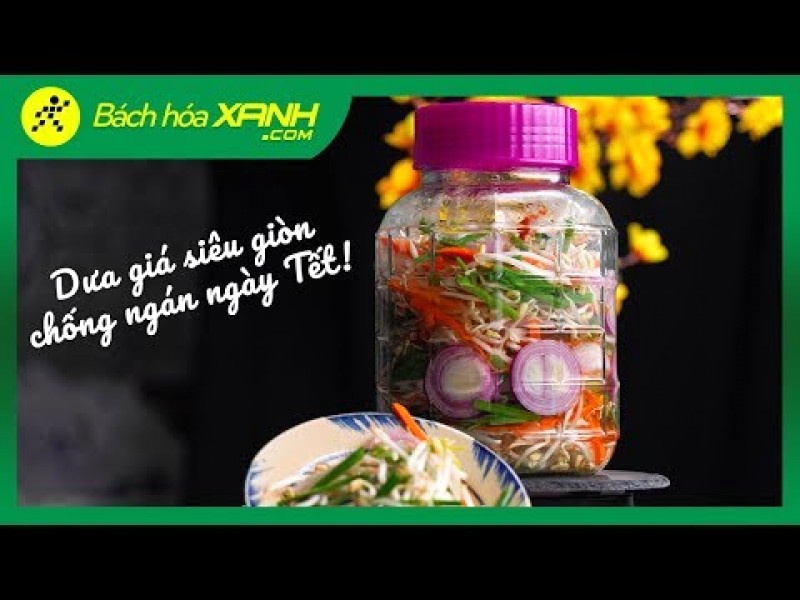 Dưa giá giòn ngon chỉ sau 1 ngày