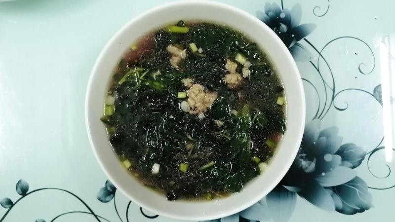 Canh rau dền thịt băm, ngon ngọt, 15 phút.