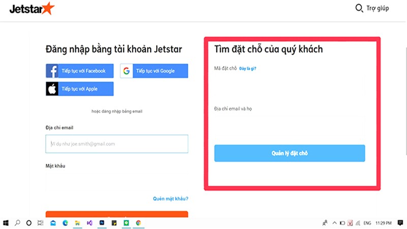 Kiểm tra mã code Jetstar Pacific