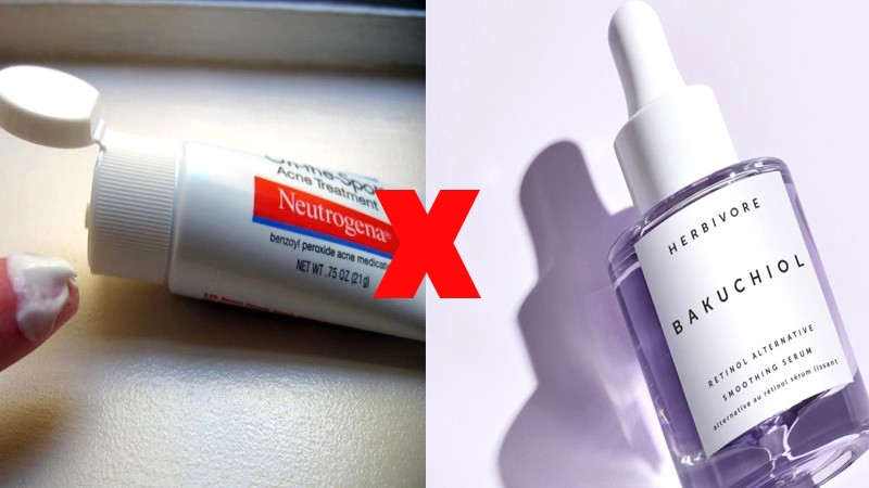 Kết hợp benzoyl peroxide và retinol dễ gây khô, kích ứng da.