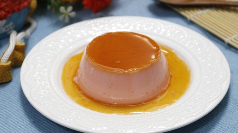 Bánh flan dâu