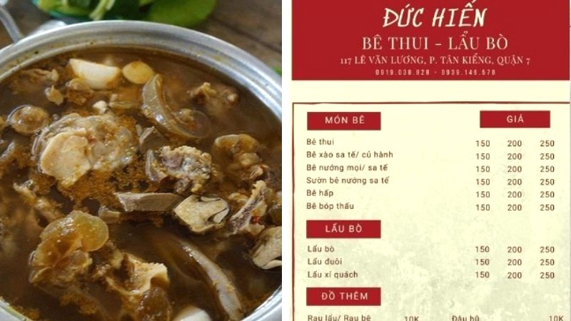 Lẩu bò Đức Hiến