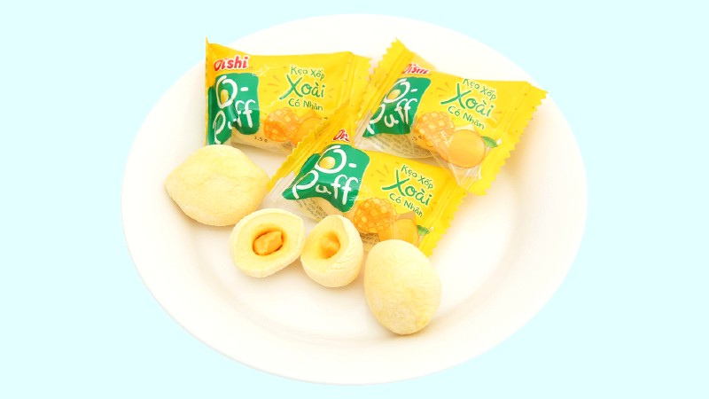 Kẹo xốp vị xoài Oishi Puff gói 84g