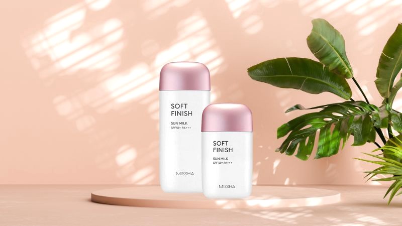 Kem chống nắng Missha Soft Finish hồng