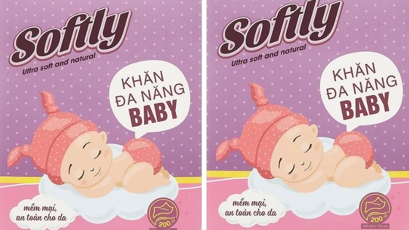 Khăn lau em bé Softly Baby (200 miếng)