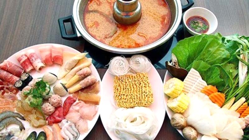 Lẩu nấm hải sản