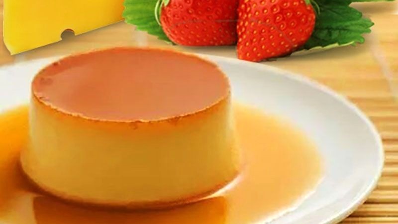 Món bánh flan sữa tươi