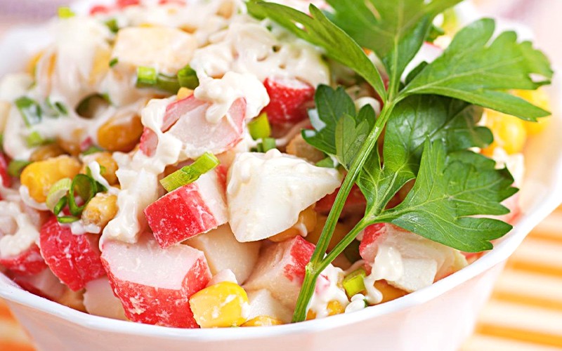 Món salad thanh cua