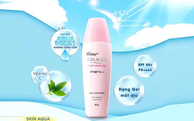 Kem chống nắng Sunplay Skin Aqua SPF 50+/PA++++ dưỡng trắng da