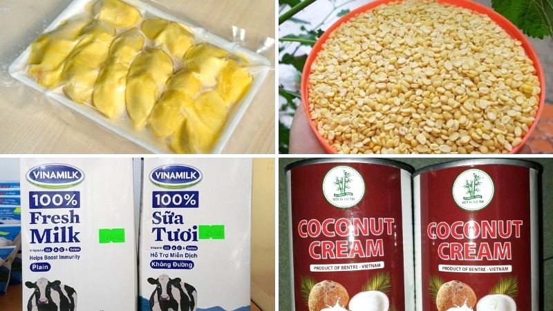 Chè sầu riêng đậu xanh