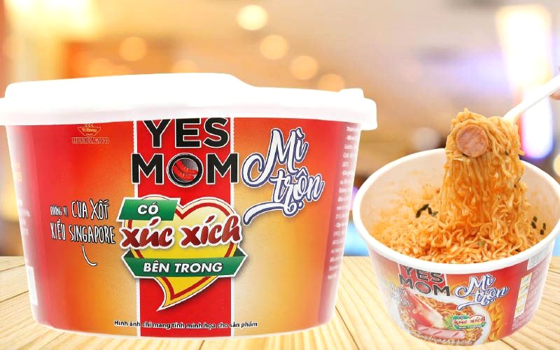 Mì trộn YES MOM cua Singapore