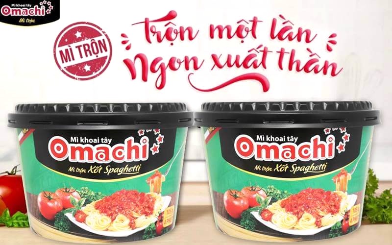 Mì trộn Omachi xốt Spaghetti