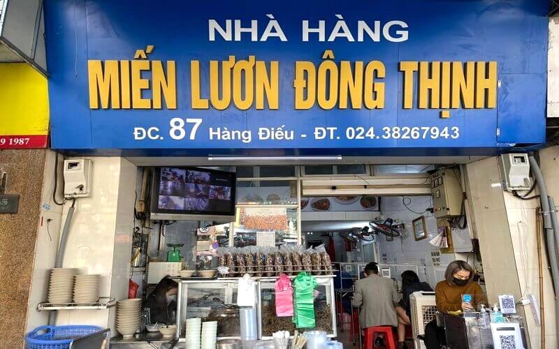 Miến lươn Đông Thịnh, Hàng Điếu