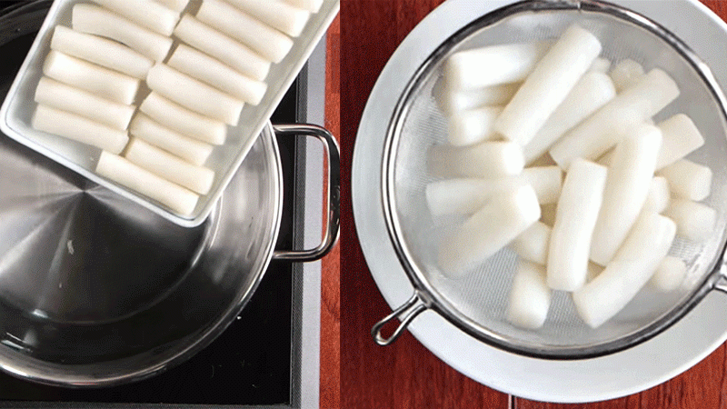 Luộc tokbokki