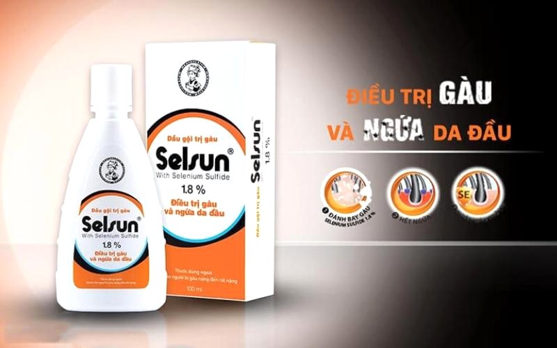 Dầu gội trị gàu - SELSUN 1.8 %