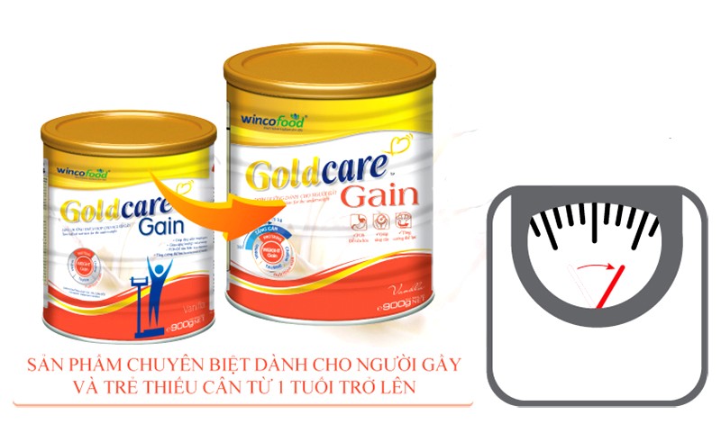 Sữa bột Goldcare Gain hương vani