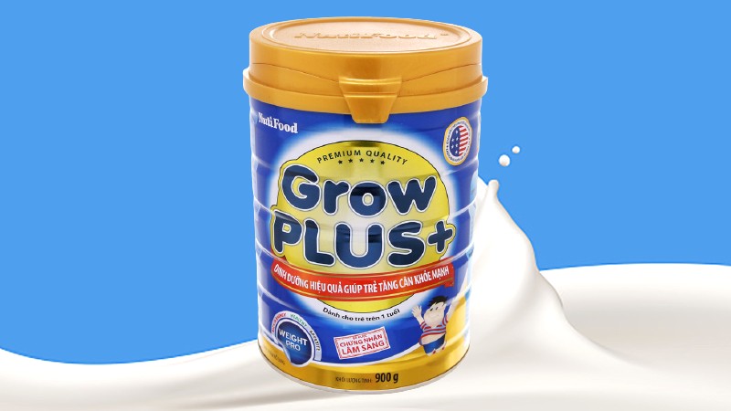 NutiFood Grow Plus+ 900g: Tăng cân khỏe mạnh