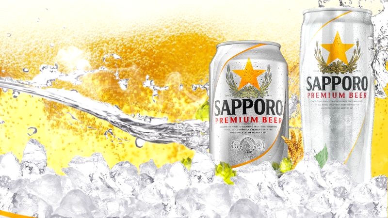 Bia lon Sapporo Premium