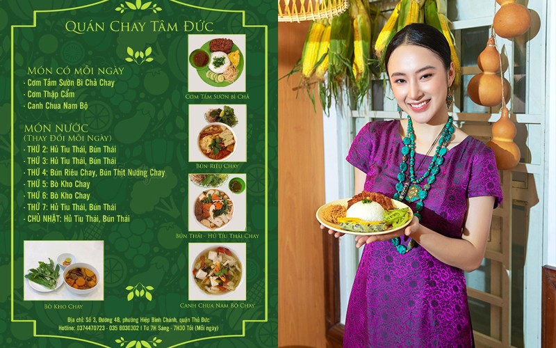 Menu Món ăn Quán Chay Tâm Đức 2