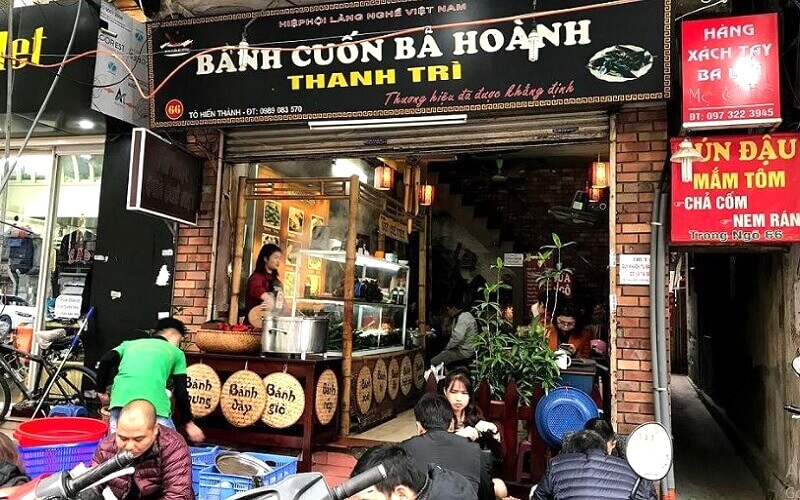 Bánh cuốn Bà Hoành, Thanh Trì - Hà Nội, nổi tiếng.