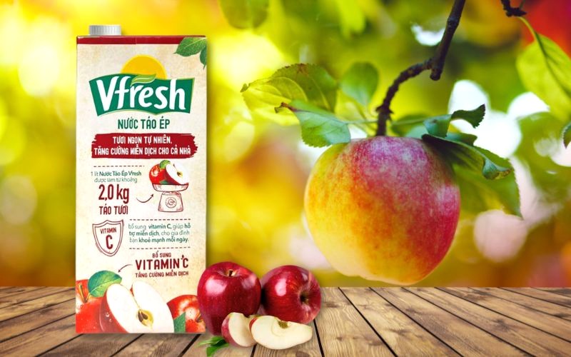 Nước táo ép Vfresh