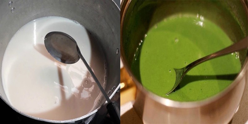  Nấu trà sữa matcha