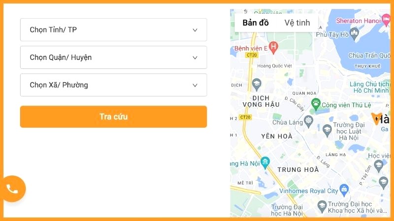 Tra cứu bưu cục EMS