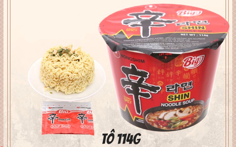 Mì cay Nongshim Shin Noodles 114g