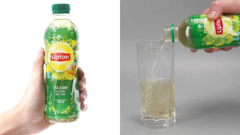 Trà xanh Lipton chanh mật ong (350ml)