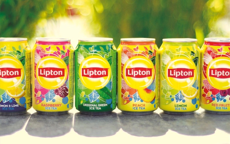 Trà lipton lon