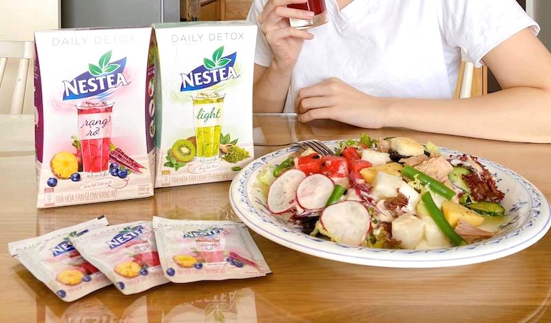 Cách sử dụng Daily Detox Nestea