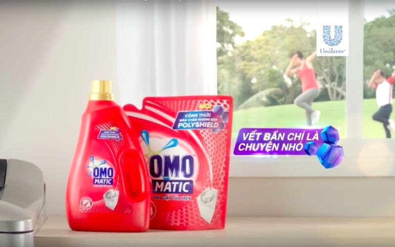 Nước giặt Omo cho máy cửa trên