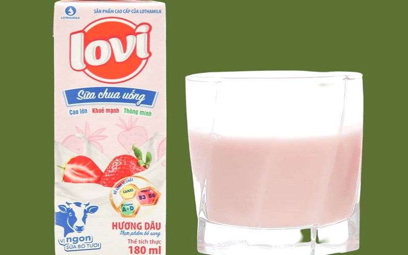 Sữa chua dâu Lovi Lothamilk