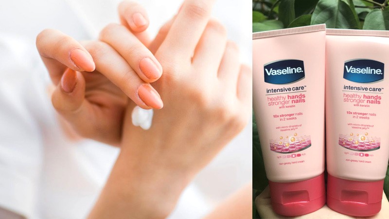 Đánh giá kem dưỡng ẩm Vaseline cho tay & móng.