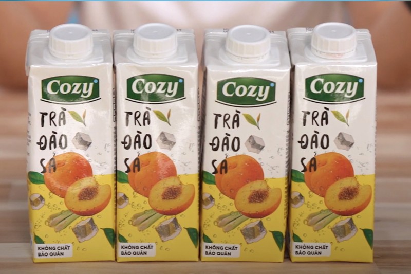 Trà đào sả Cozy