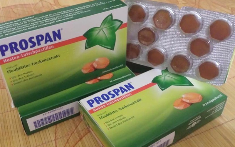 Viên ngậm trị đau họng Prospan