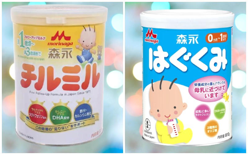 Morinaga có 2 dòng sản phẩm sữa.