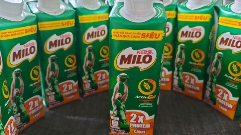 Milo hộp giấy pha sẵn