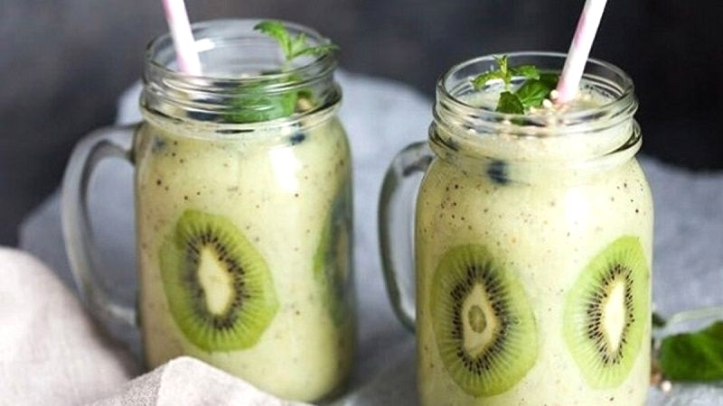 Sinh tố chuối kiwi