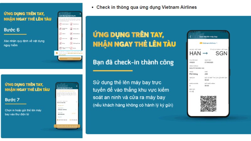 Kiểm tra thông tin và check-in