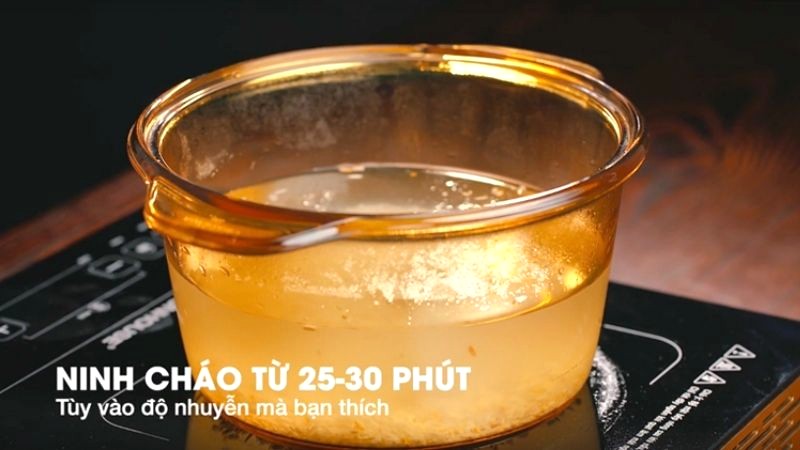 Cháo tía tô thịt bằm