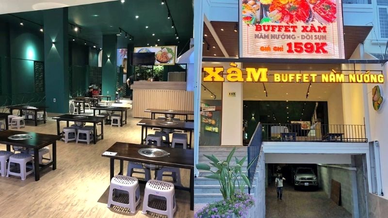 Quán buffet nầm nướng Xàm