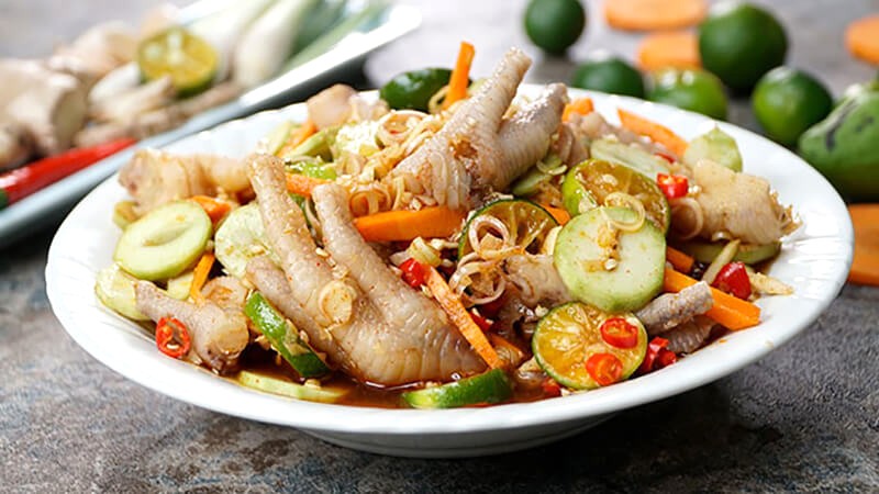 Chân gà sả tắc xoài