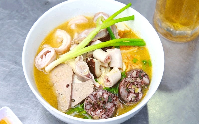 Thành phẩm bún lòng lợn