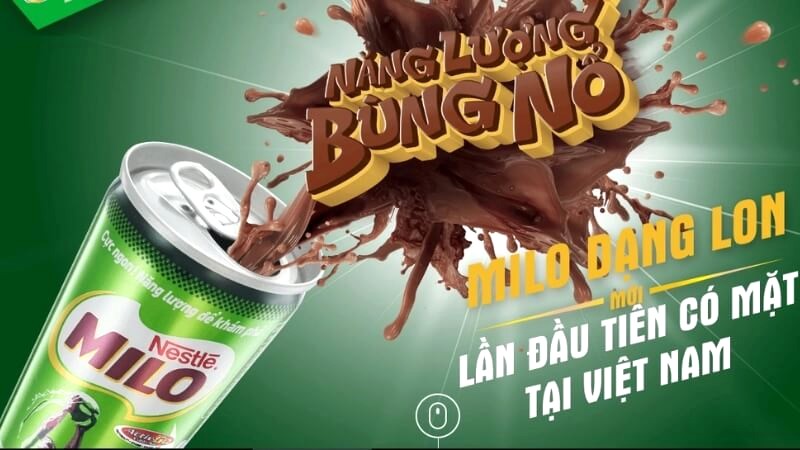 Sữa Milo uống liền dạng lon