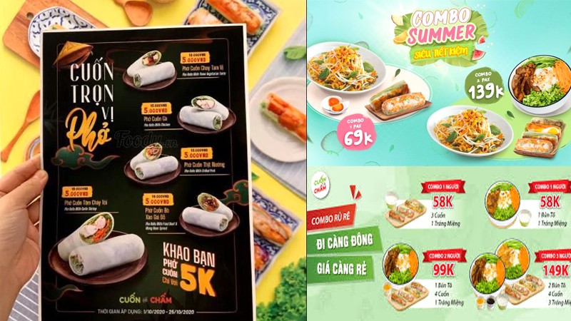 Menu Cuốn và Chấm